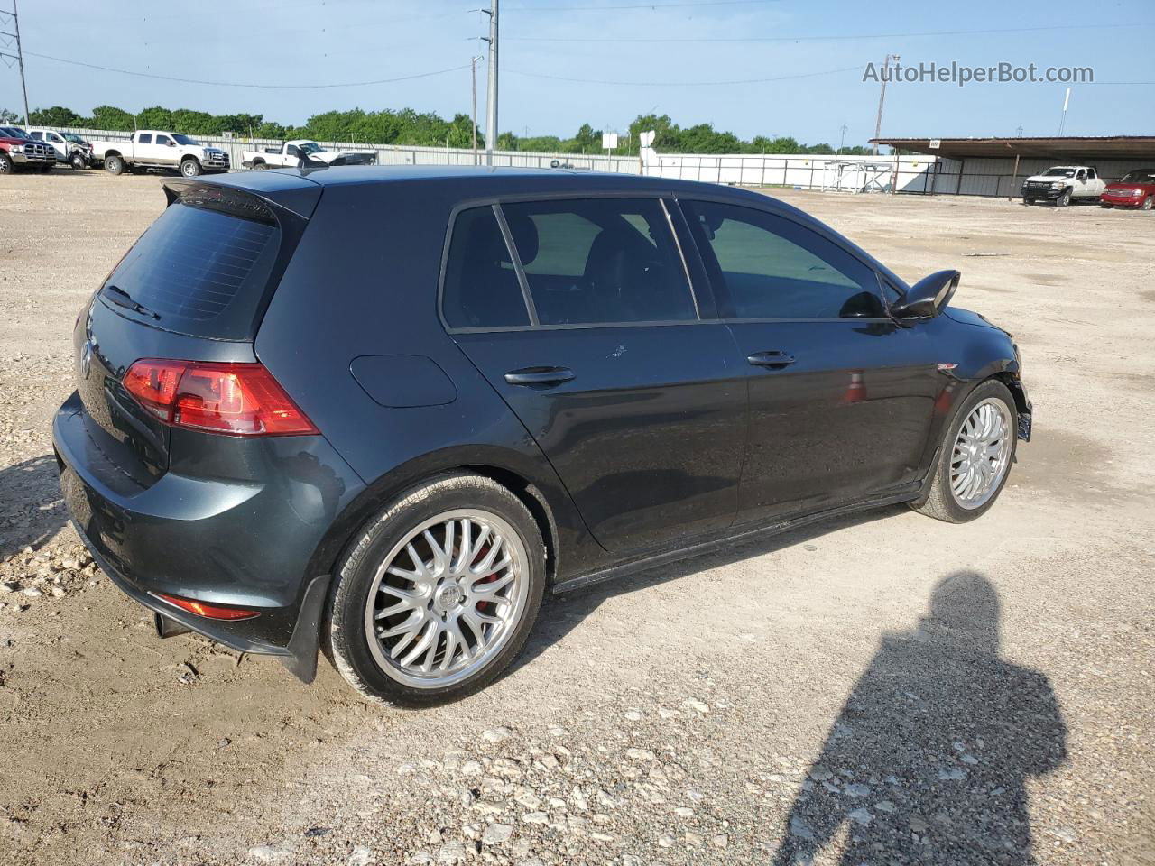 2017 Volkswagen Gti Sport Black vin: 3VW547AU0HM075078