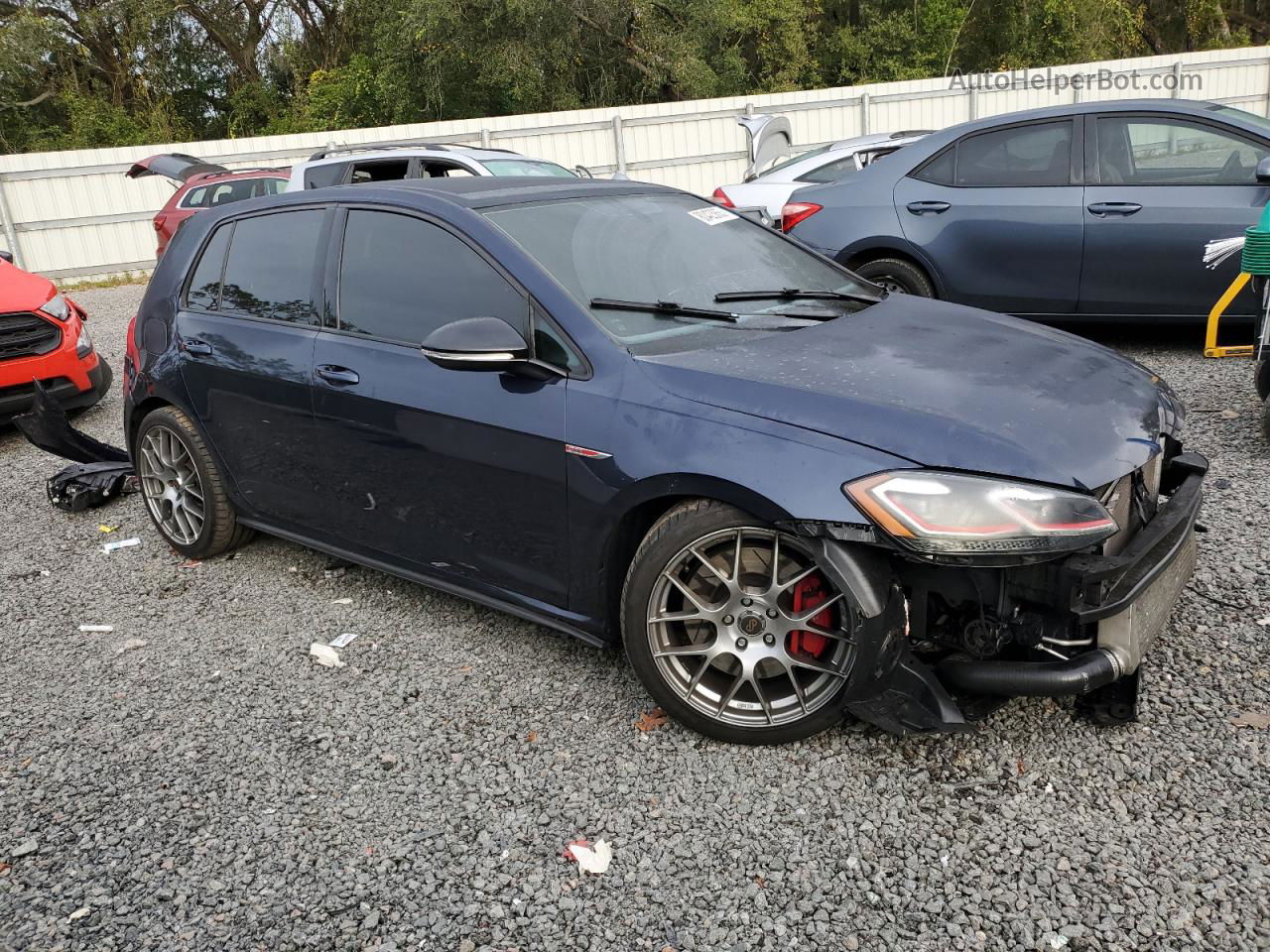 2018 Volkswagen Gti S Blue vin: 3VW547AU0JM266943