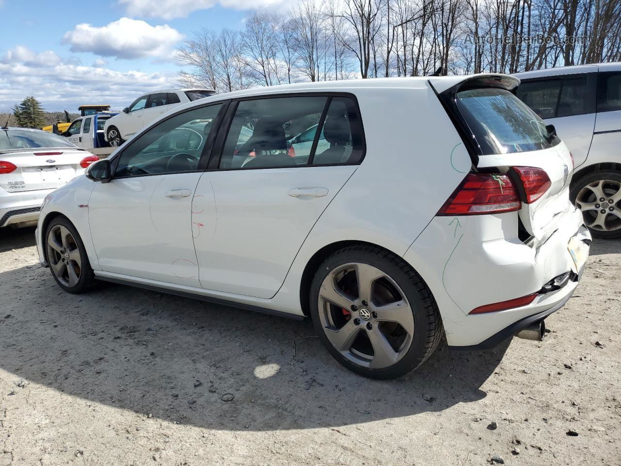 2018 Volkswagen Gti S White vin: 3VW547AU0JM276873