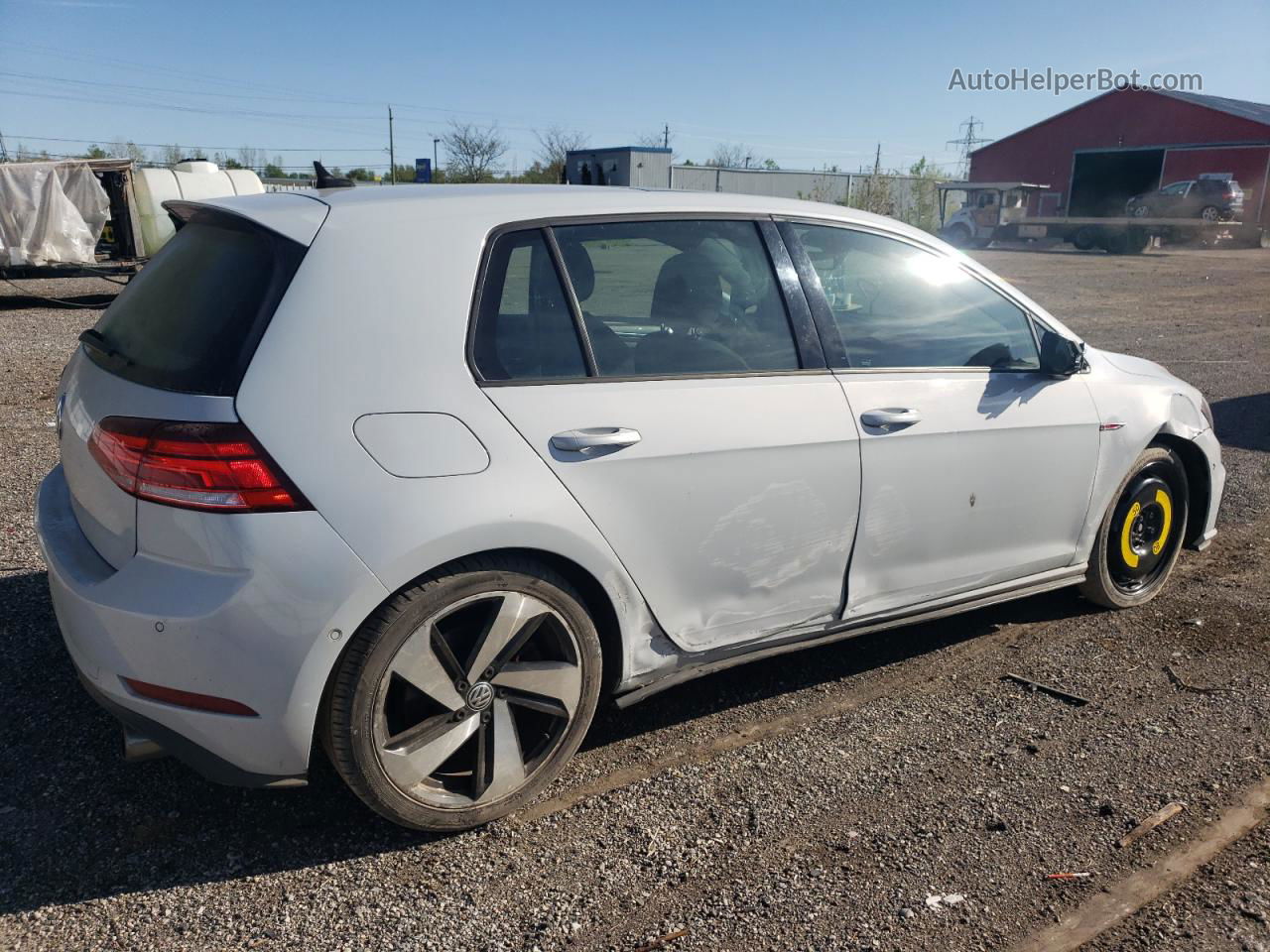 2018 Volkswagen Gti S White vin: 3VW547AU0JM278722