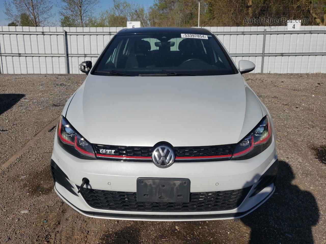 2018 Volkswagen Gti S White vin: 3VW547AU0JM278722