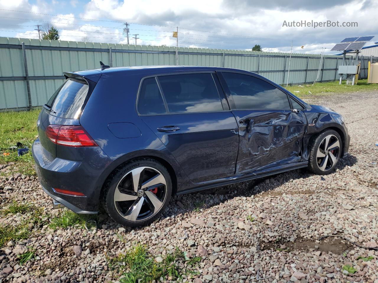 2018 Volkswagen Gti S Blue vin: 3VW547AU0JM285864