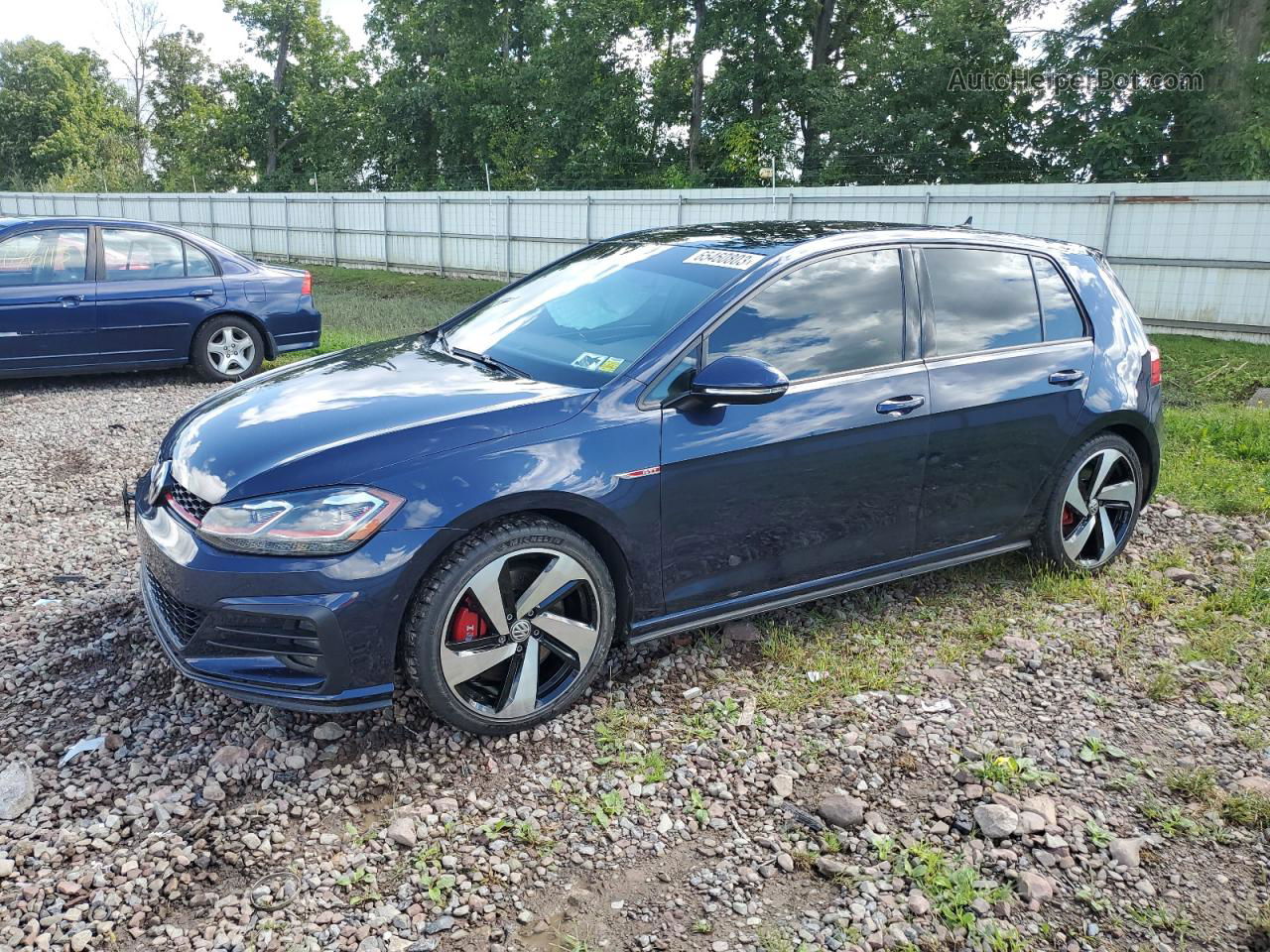 2018 Volkswagen Gti S Blue vin: 3VW547AU0JM285864