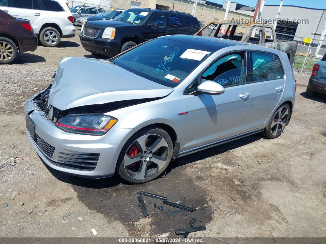 2016 Volkswagen Golf Gti Autobahn W/performance Package 4-door Light Blue vin: 3VW547AU1GM060250