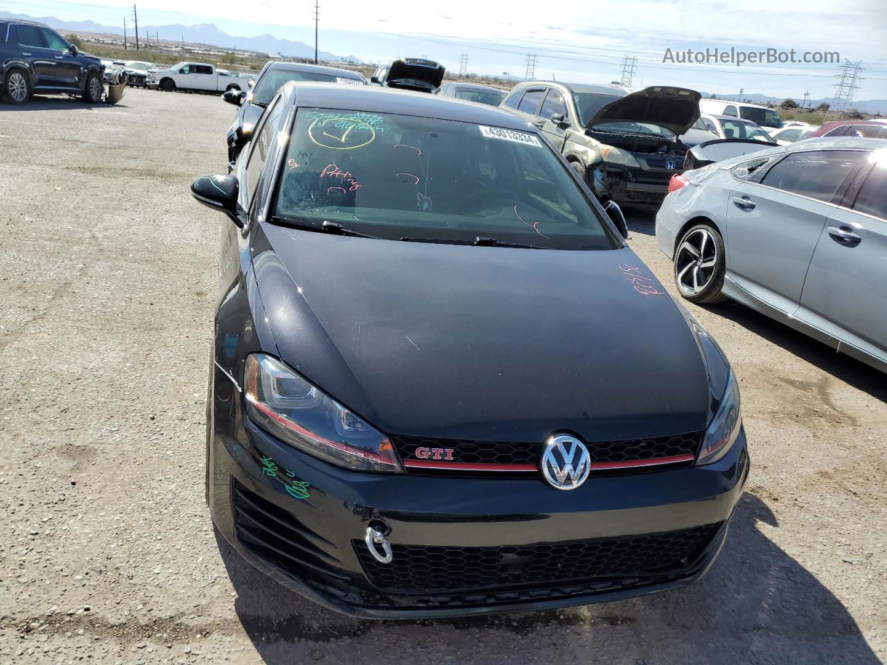 2017 Volkswagen Gti Sport Black vin: 3VW547AU1HM059293