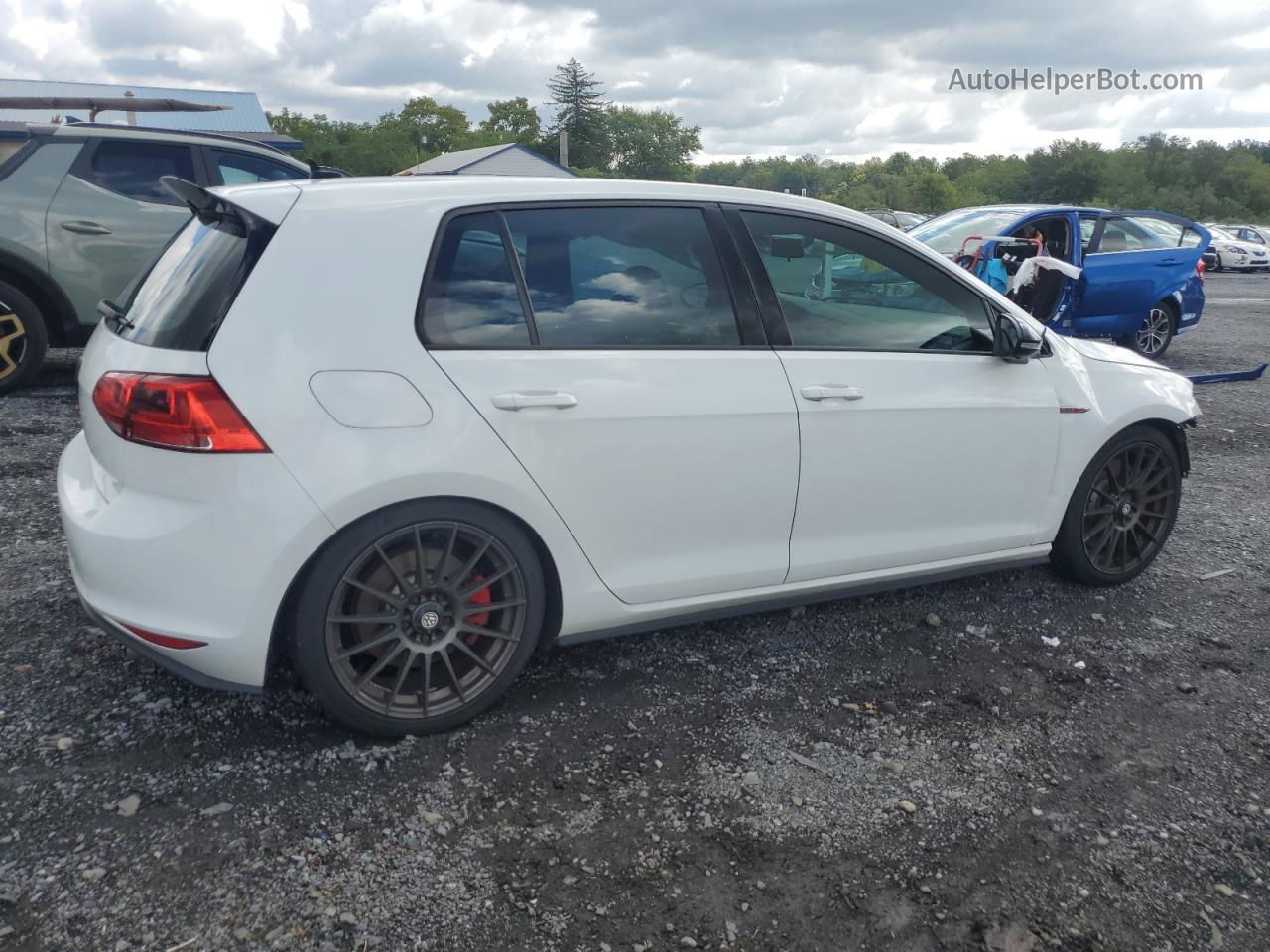 2017 Volkswagen Gti Sport White vin: 3VW547AU1HM067538