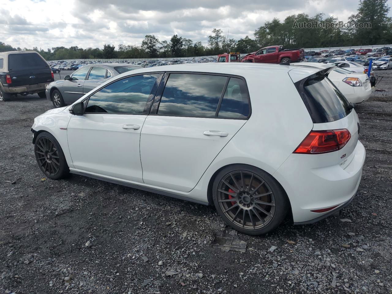 2017 Volkswagen Gti Sport White vin: 3VW547AU1HM067538