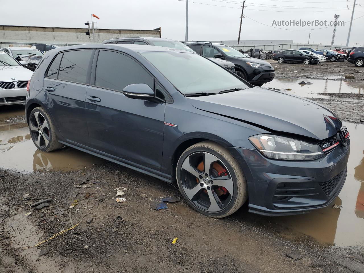 2018 Volkswagen Gti S Blue vin: 3VW547AU1JM254669