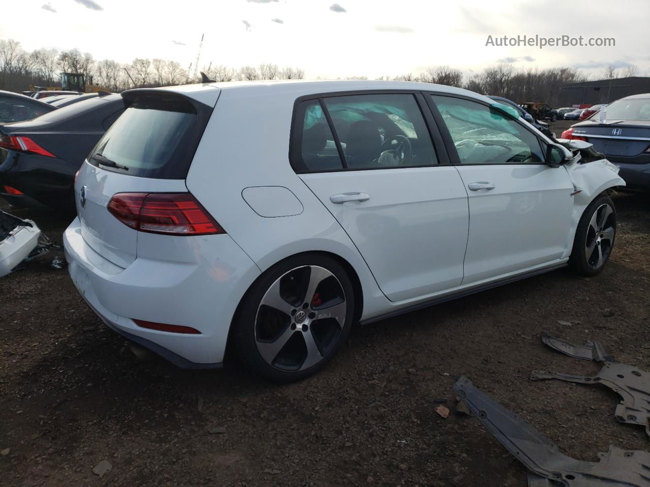 2018 Volkswagen Gti S White vin: 3VW547AU1JM259712