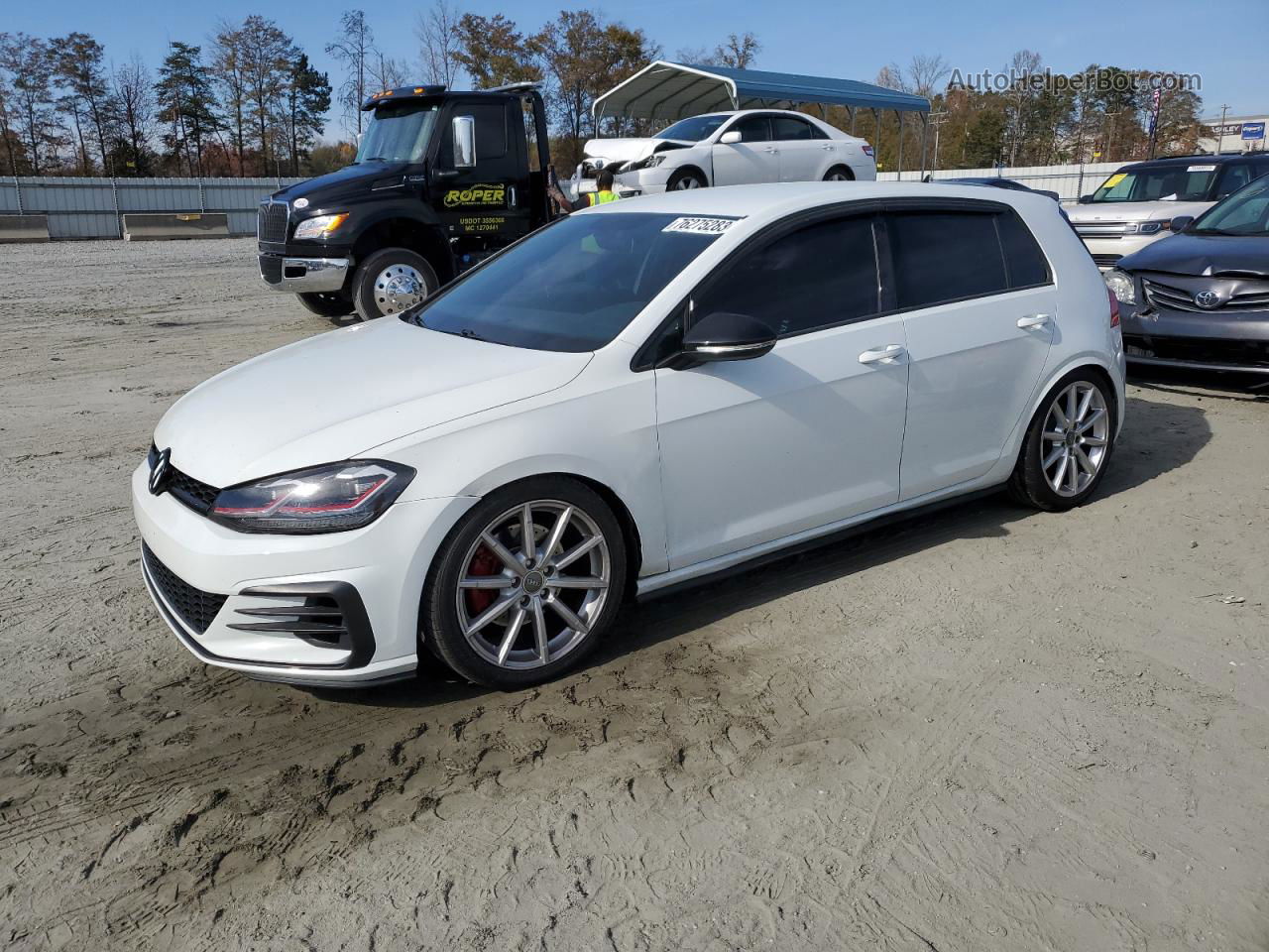 2018 Volkswagen Gti S Белый vin: 3VW547AU1JM278843