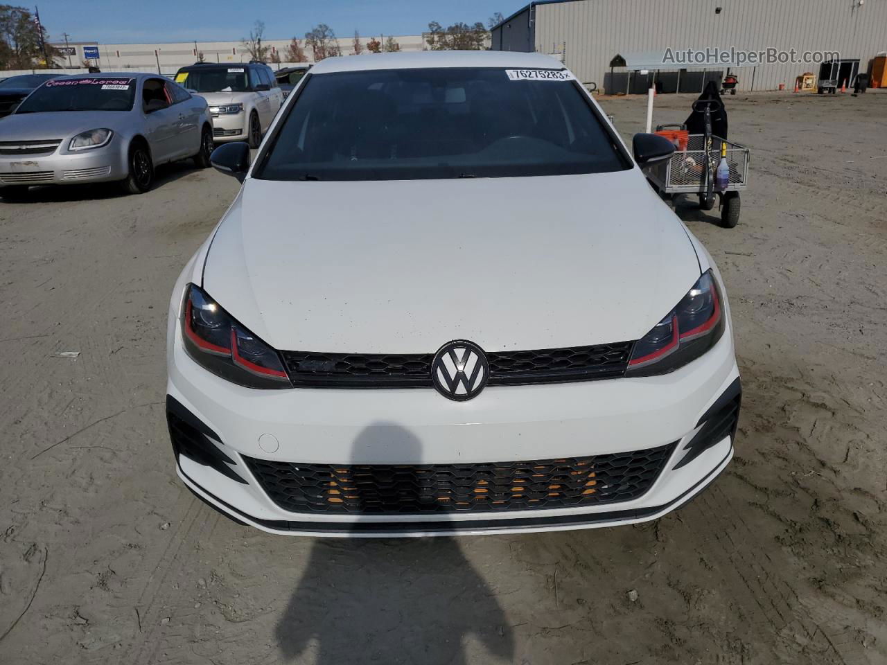 2018 Volkswagen Gti S White vin: 3VW547AU1JM278843