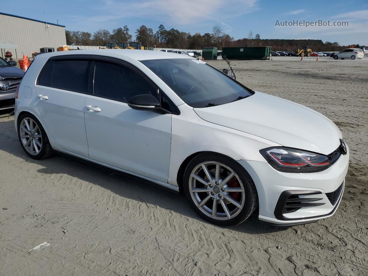 2018 Volkswagen Gti S White vin: 3VW547AU1JM278843