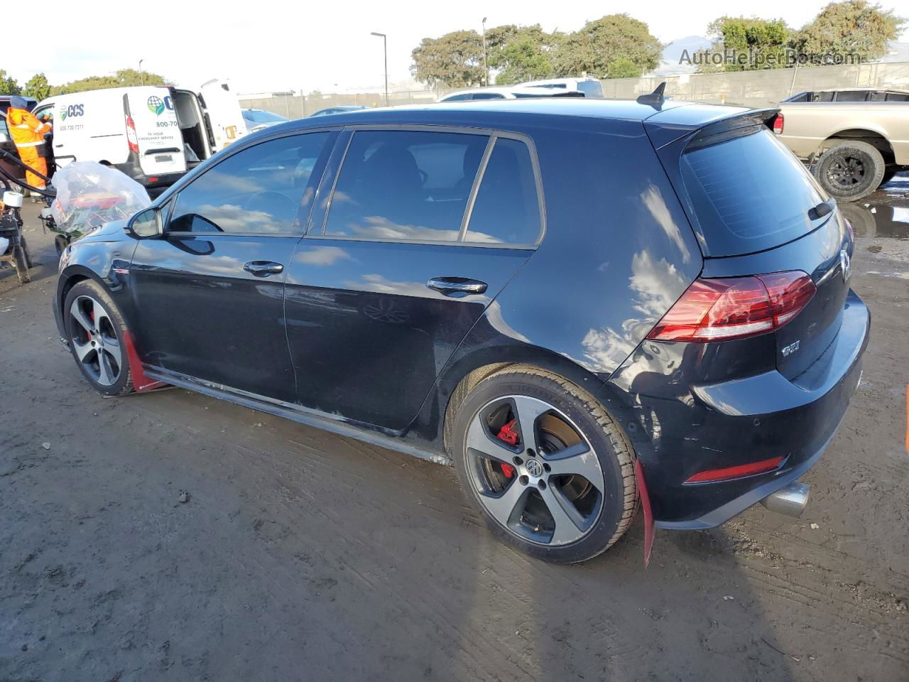 2018 Volkswagen Gti S Black vin: 3VW547AU1JM290197