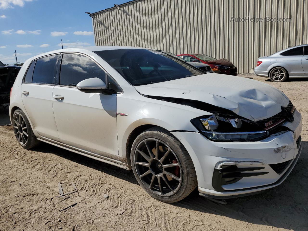 2018 Volkswagen Gti S White vin: 3VW547AU1JM296355