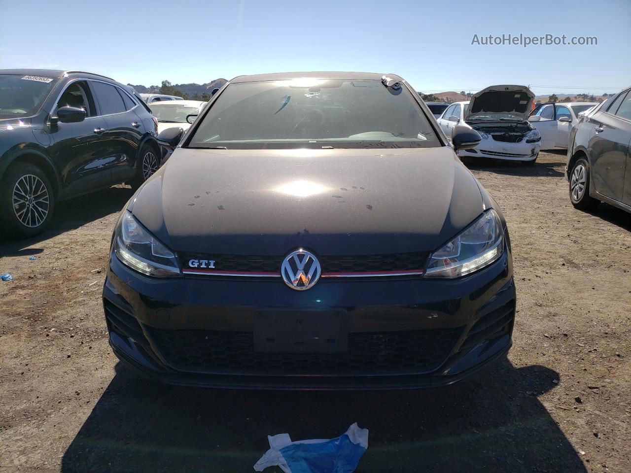 2018 Volkswagen Gti S Черный vin: 3VW547AU1JM297134