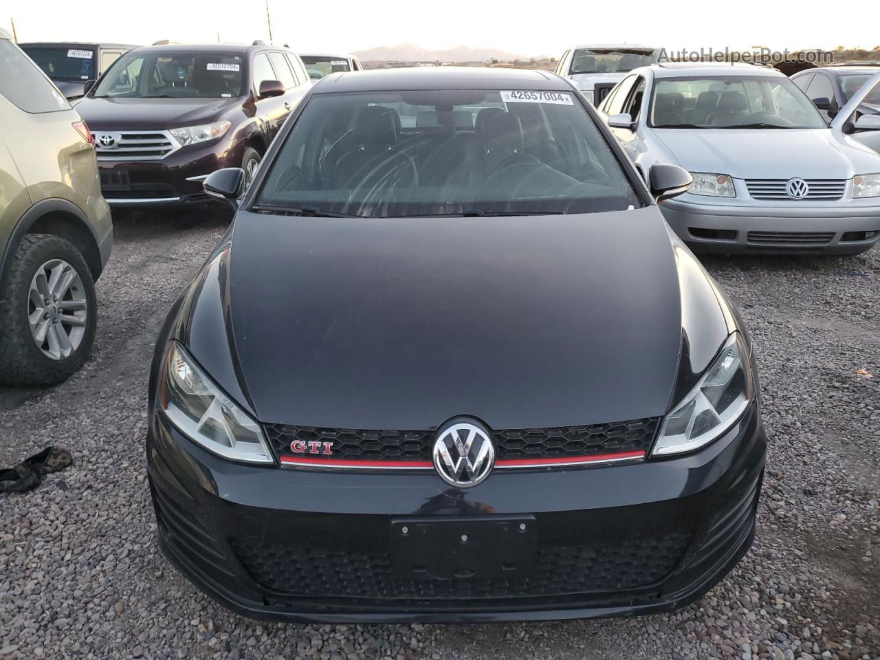 2017 Volkswagen Gti Sport Black vin: 3VW547AU2HM025931