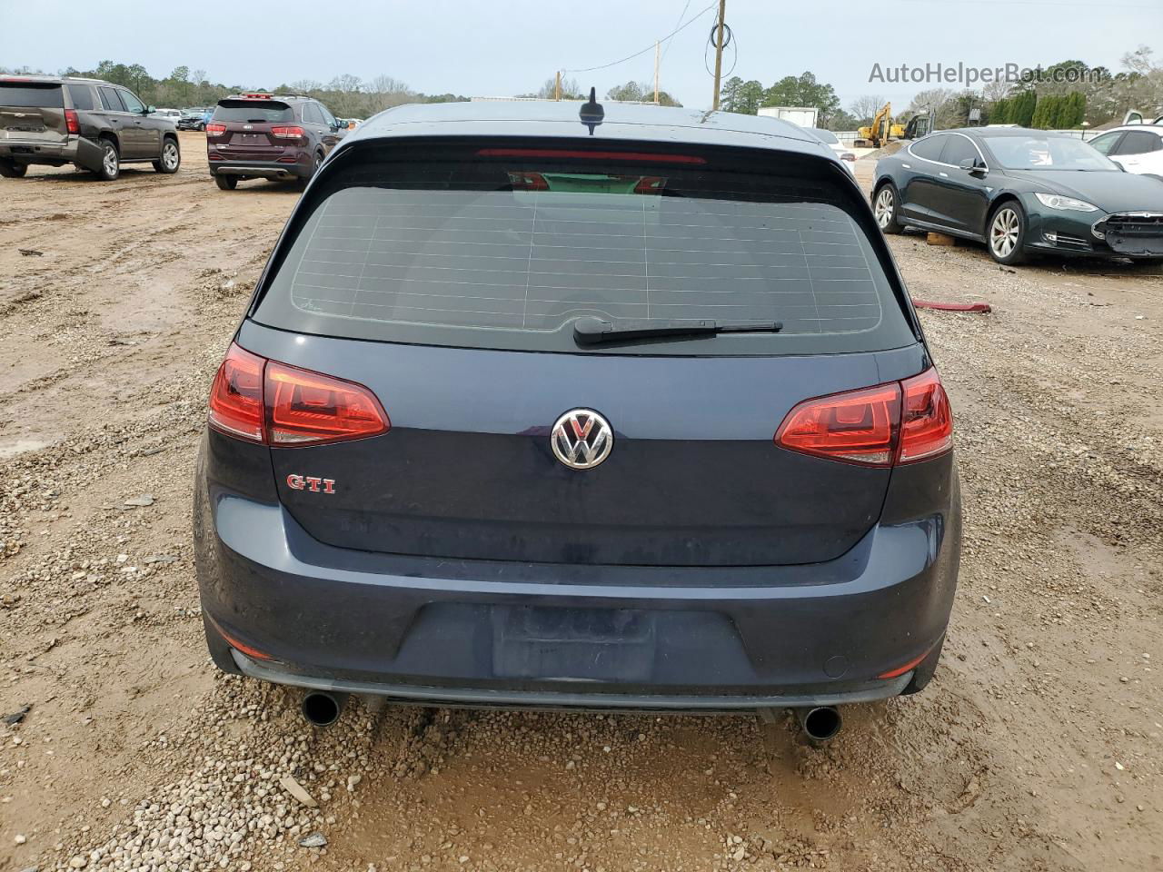 2017 Volkswagen Gti Sport Blue vin: 3VW547AU2HM043362