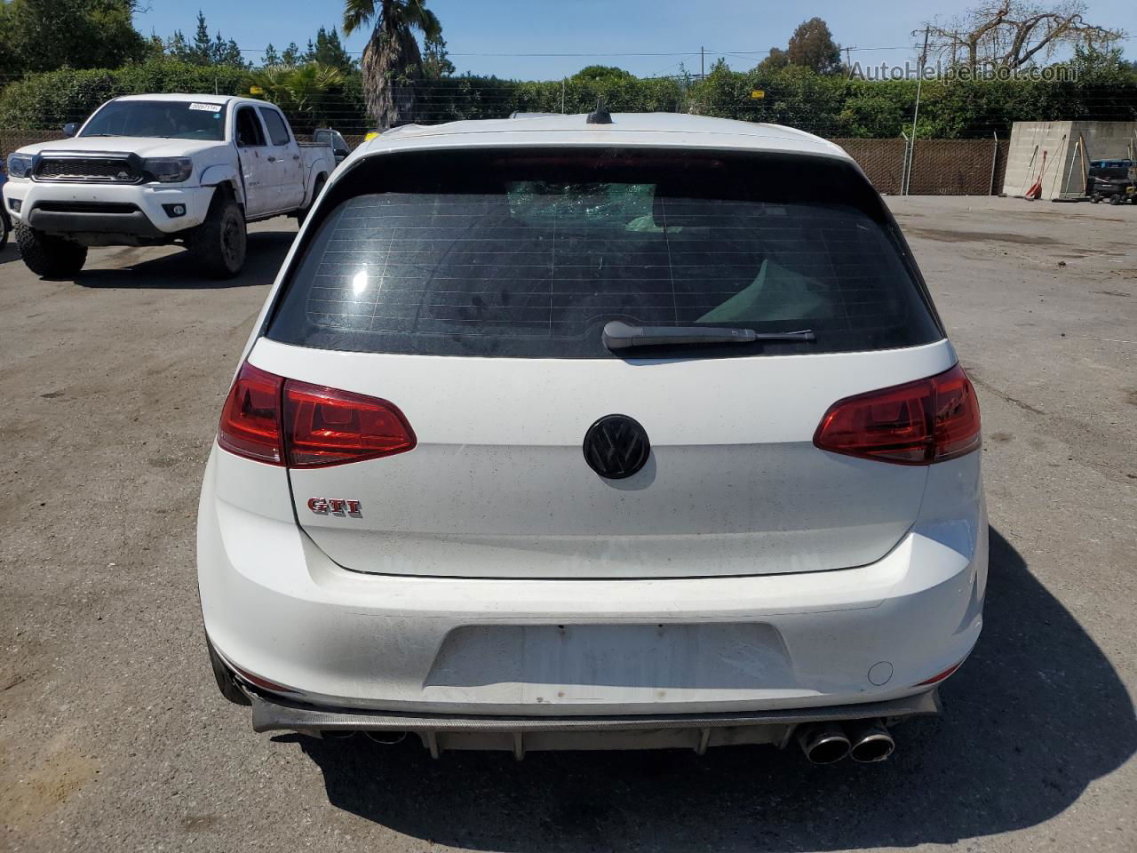 2017 Volkswagen Gti Sport White vin: 3VW547AU2HM060503