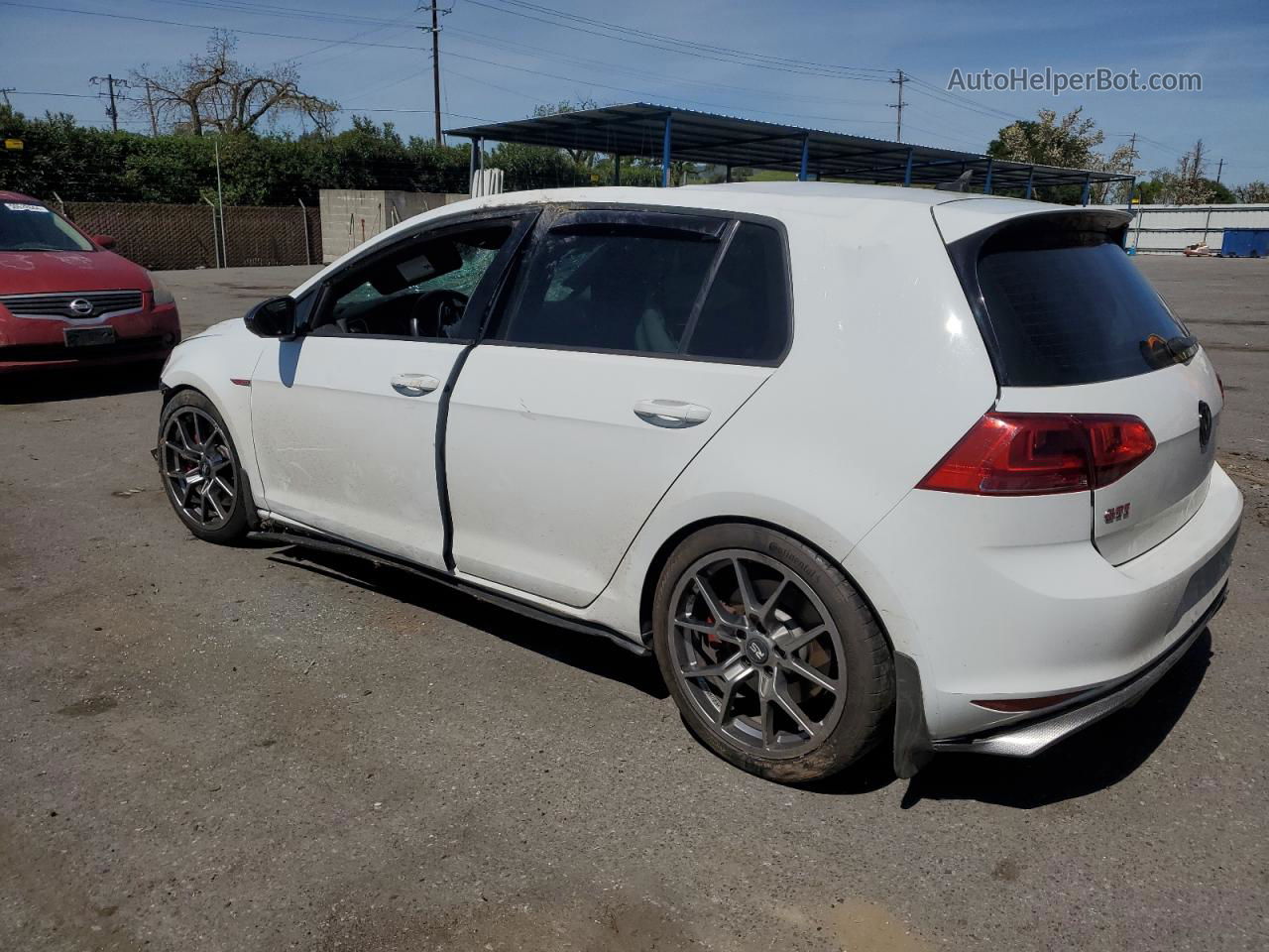 2017 Volkswagen Gti Sport White vin: 3VW547AU2HM060503