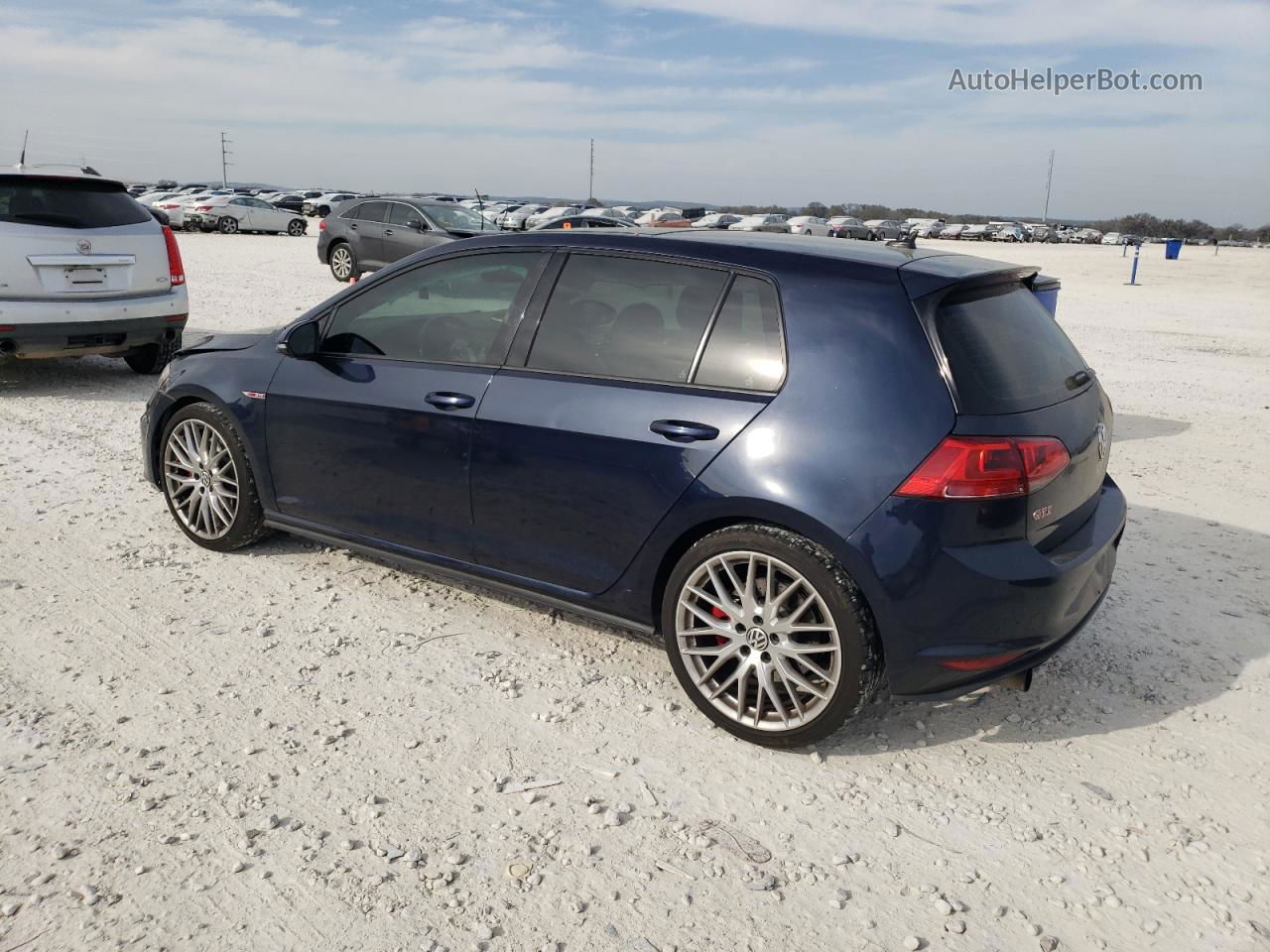 2017 Volkswagen Gti Sport Blue vin: 3VW547AU3HM021984