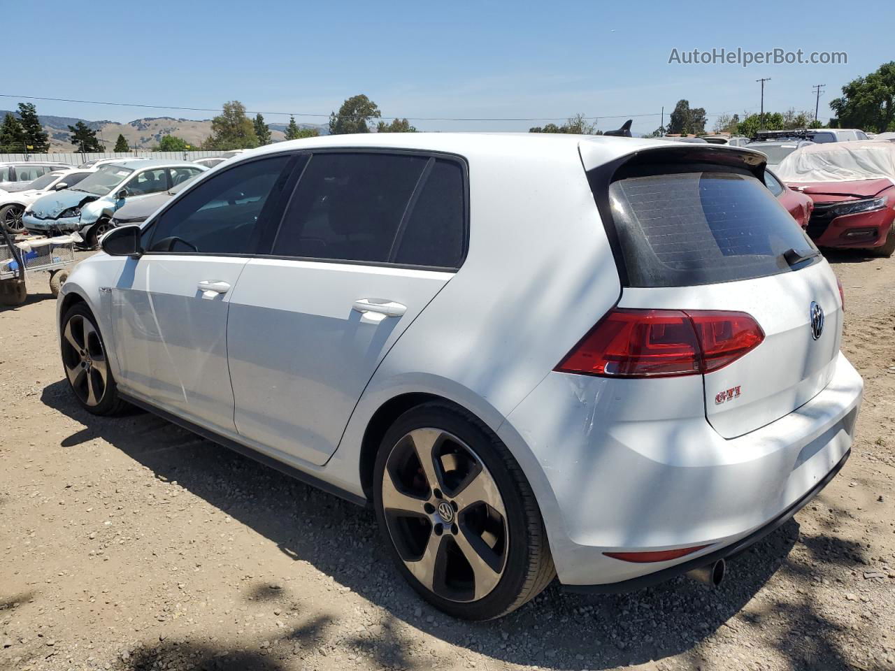 2017 Volkswagen Gti Sport White vin: 3VW547AU3HM051163