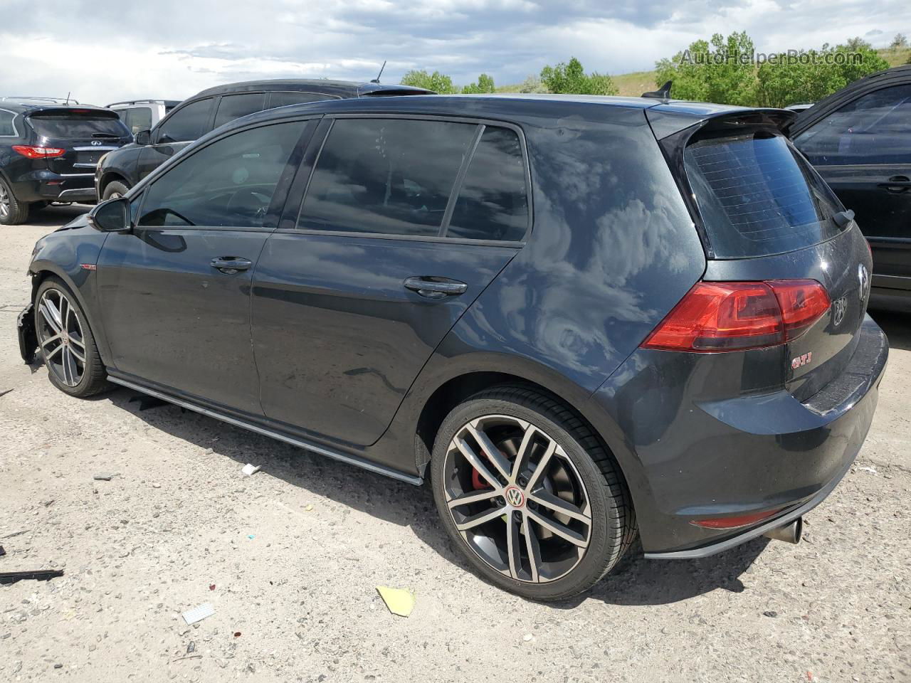 2017 Volkswagen Gti Sport Black vin: 3VW547AU3HM056668