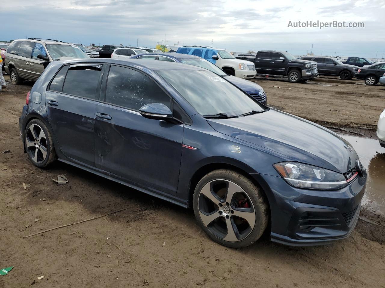 2018 Volkswagen Gti S Blue vin: 3VW547AU3JM274745