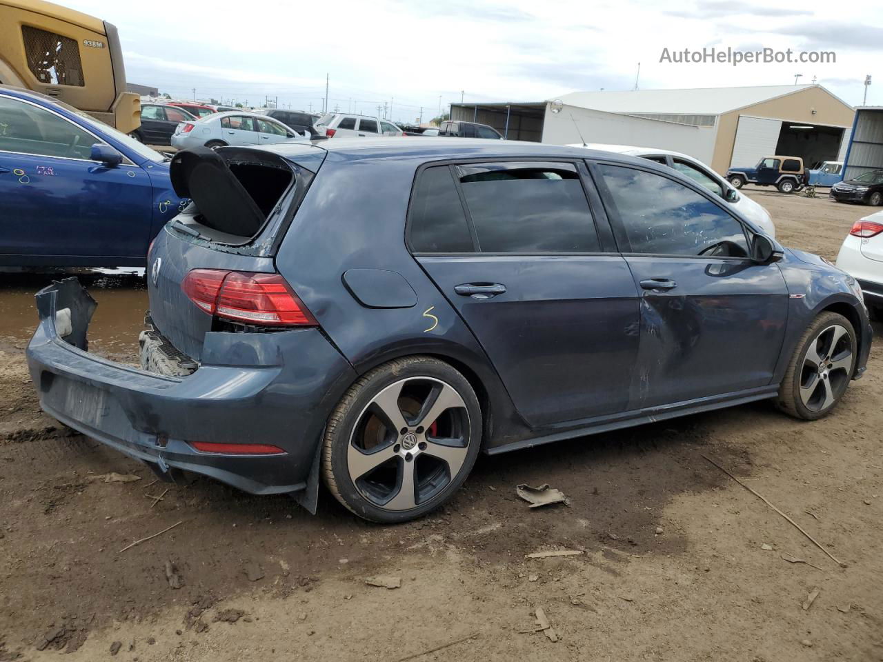 2018 Volkswagen Gti S Blue vin: 3VW547AU3JM274745