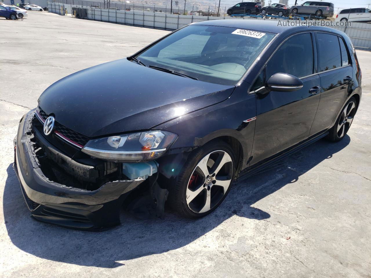 2018 Volkswagen Gti S Black vin: 3VW547AU3JM290430