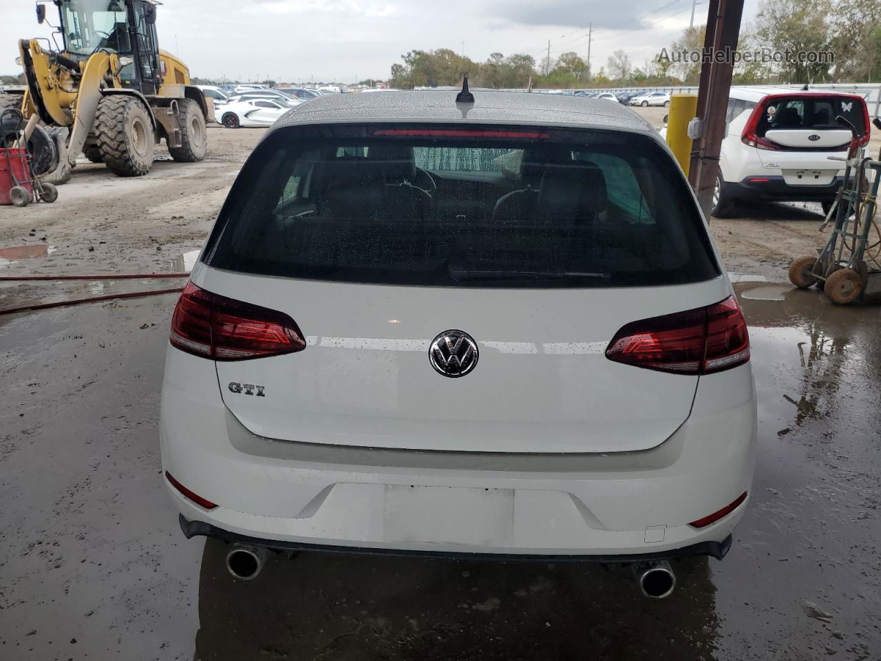 2018 Volkswagen Gti S White vin: 3VW547AU3JM296132