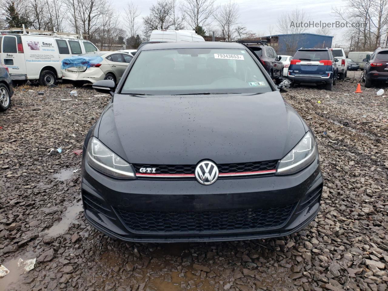 2018 Volkswagen Gti S Черный vin: 3VW547AU3JM296390