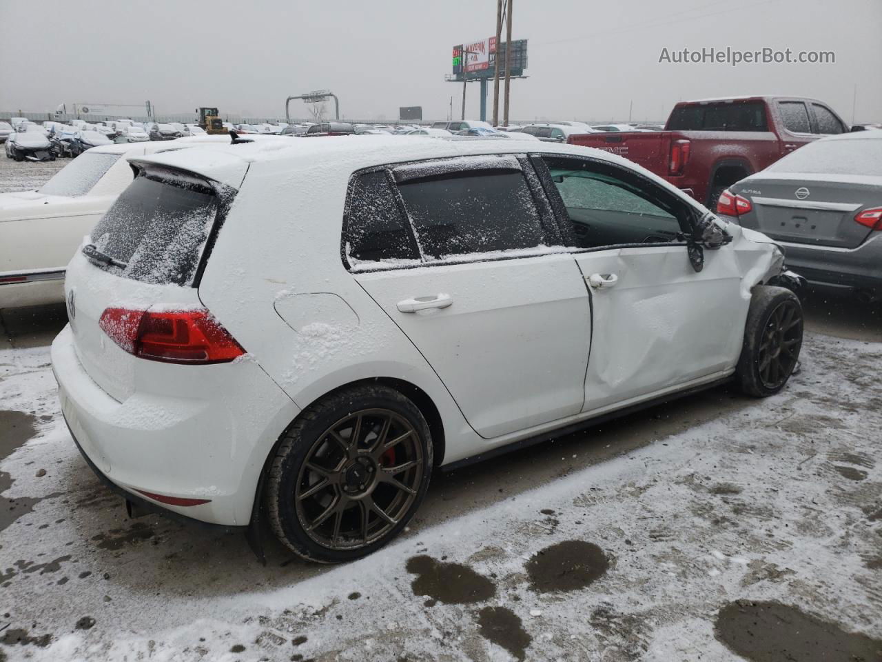 2016 Volkswagen Gti S/se White vin: 3VW547AU4GM024892