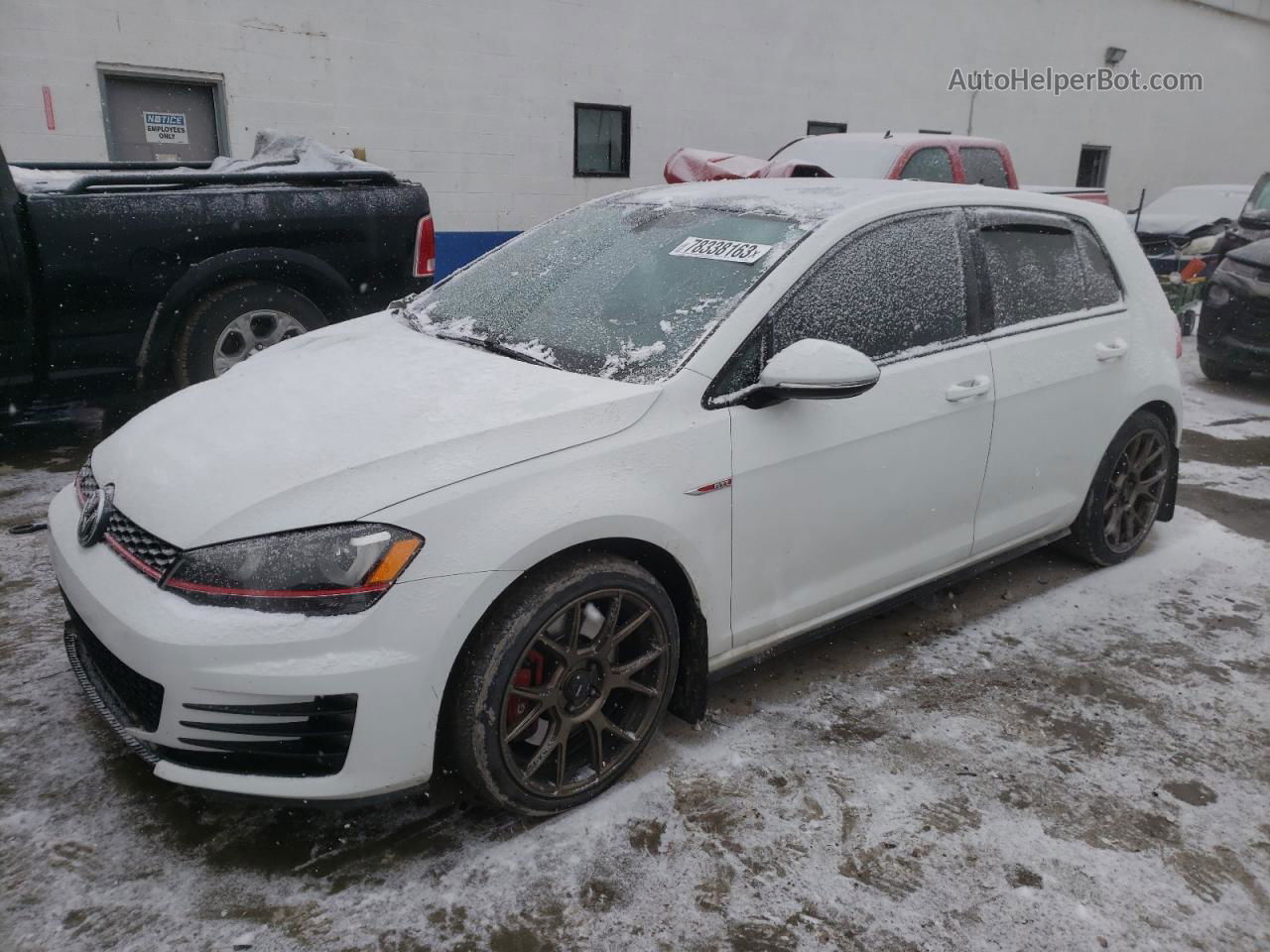 2016 Volkswagen Gti S/se White vin: 3VW547AU4GM024892