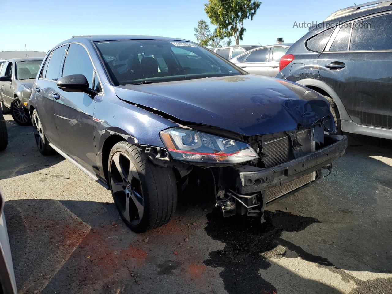 2016 Volkswagen Gti S/se Blue vin: 3VW547AU4GM059240