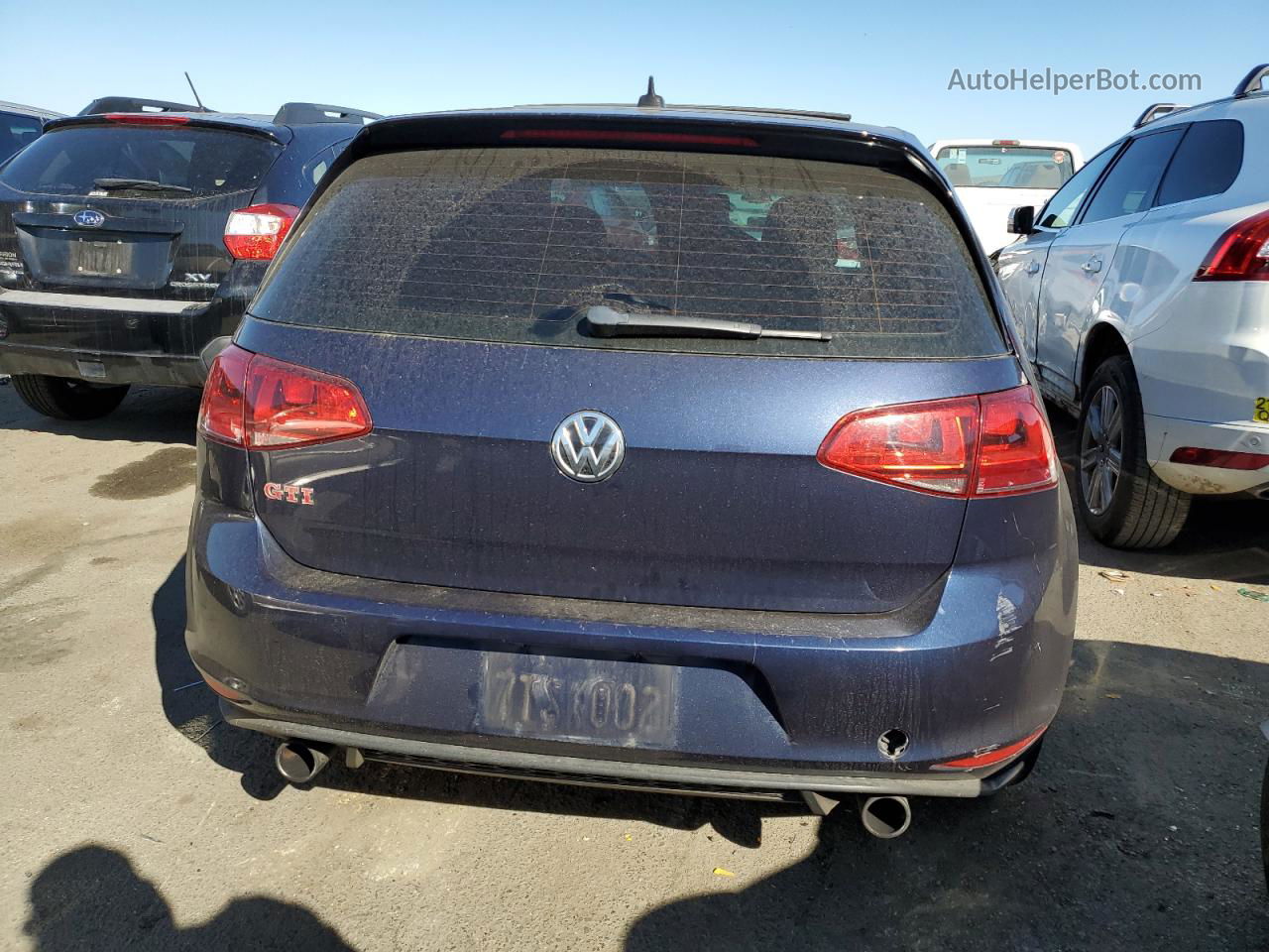 2016 Volkswagen Gti S/se Синий vin: 3VW547AU4GM059240