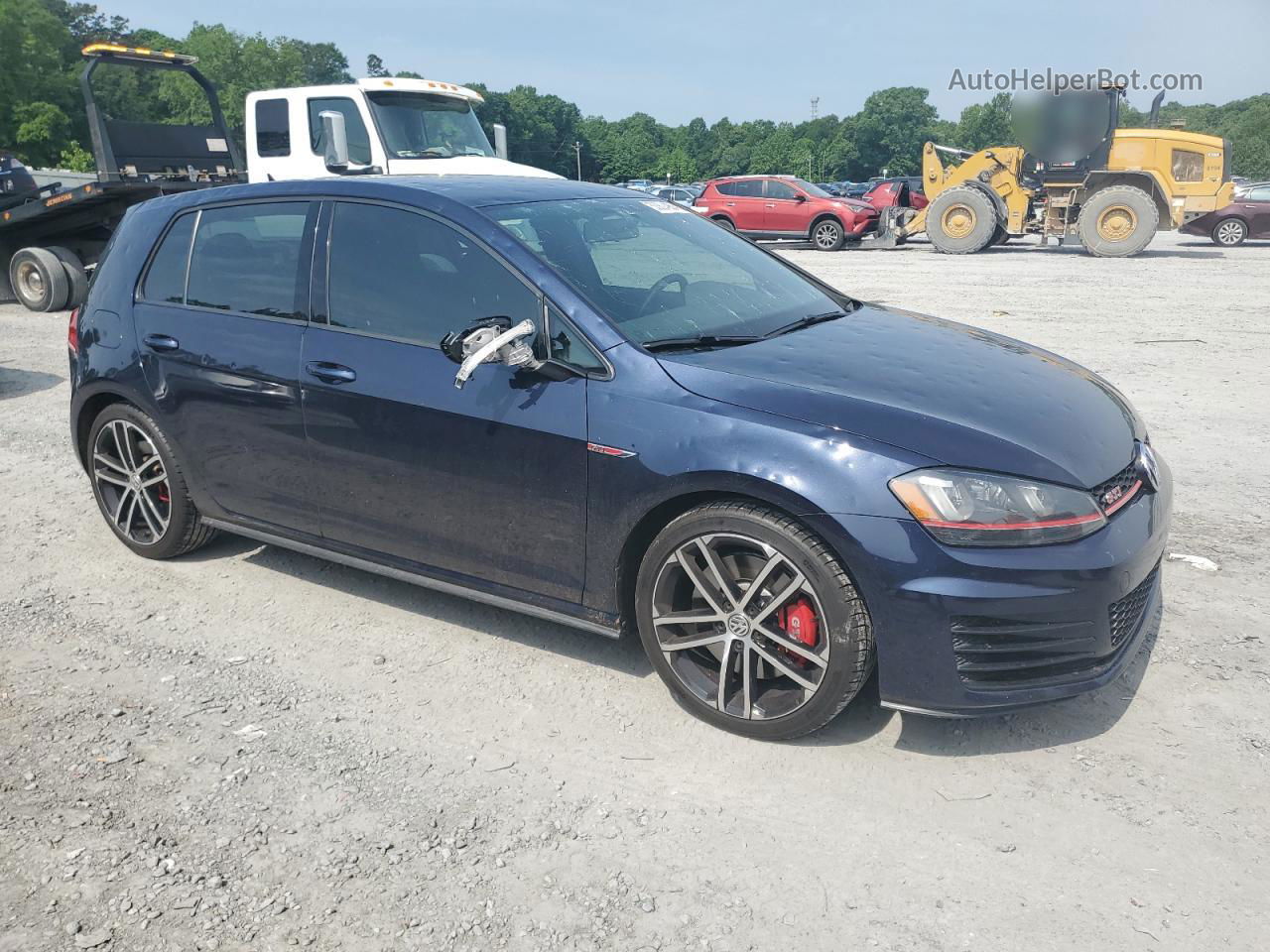 2017 Volkswagen Gti Sport Blue vin: 3VW547AU4HM063757