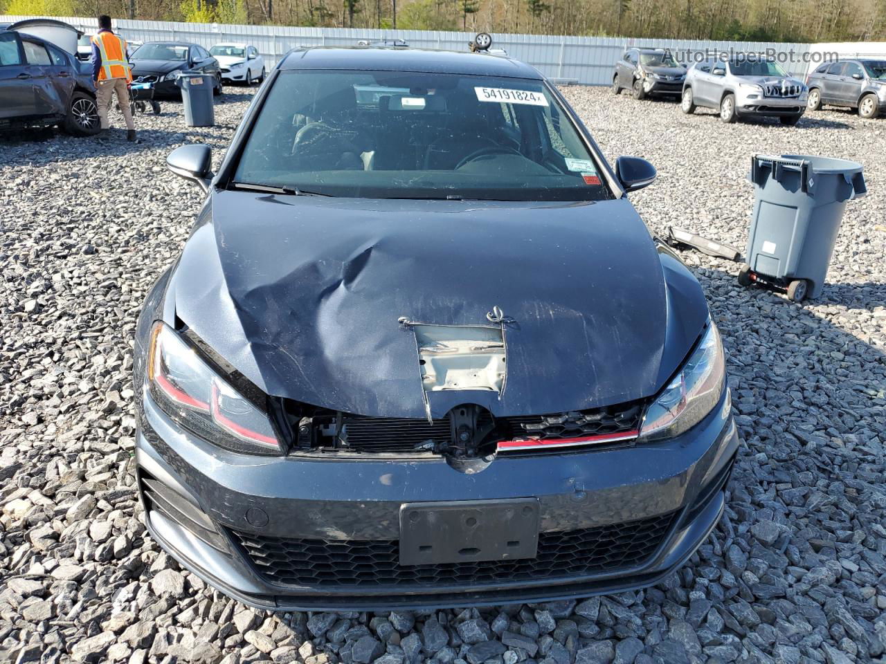 2018 Volkswagen Gti S Gray vin: 3VW547AU4JM260434