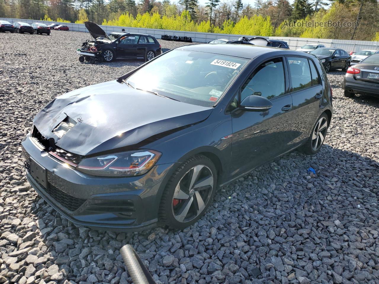 2018 Volkswagen Gti S Gray vin: 3VW547AU4JM260434