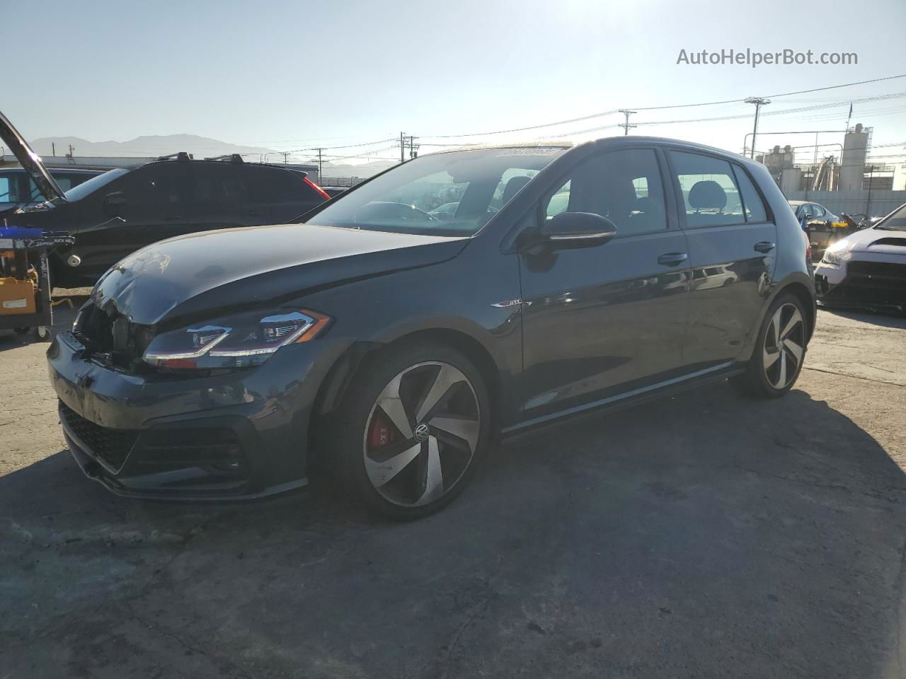 2018 Volkswagen Gti S Gray vin: 3VW547AU4JM264371