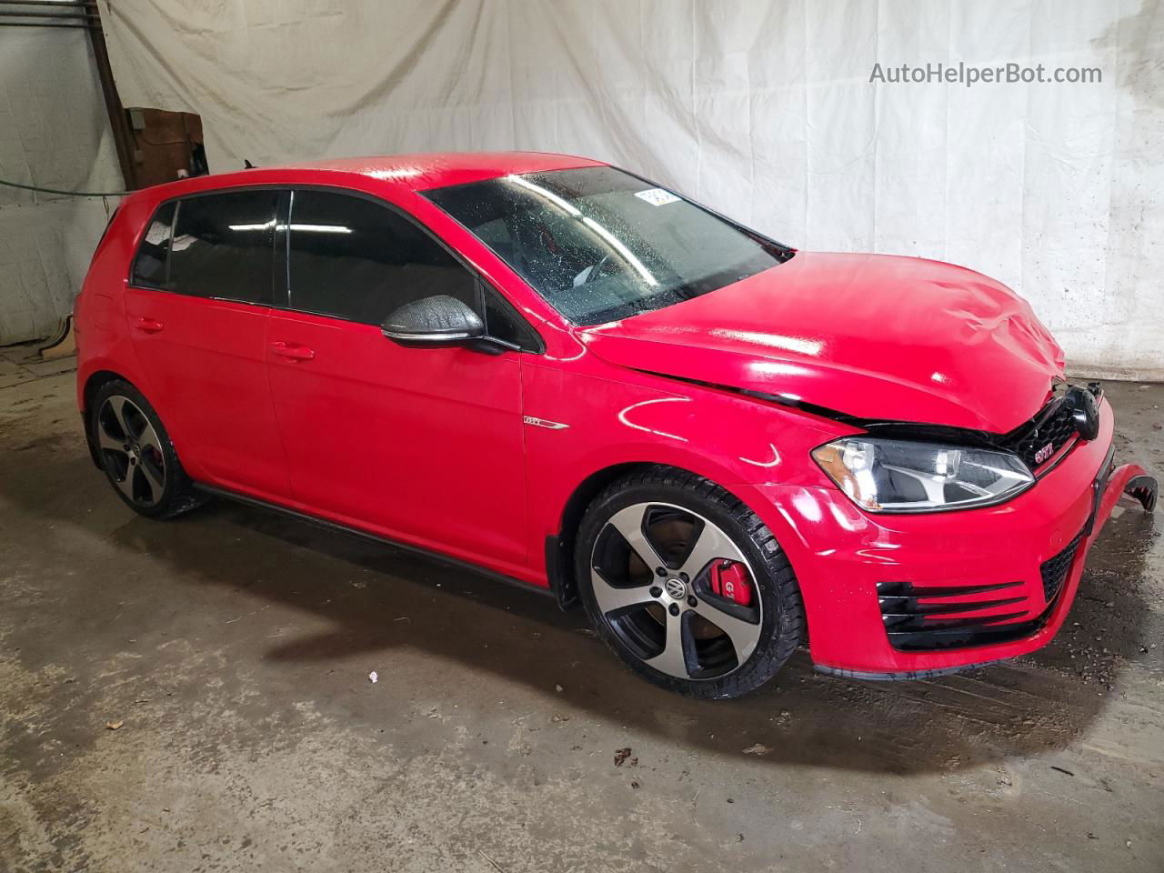 2016 Volkswagen Gti S/se Red vin: 3VW547AU5GM003100