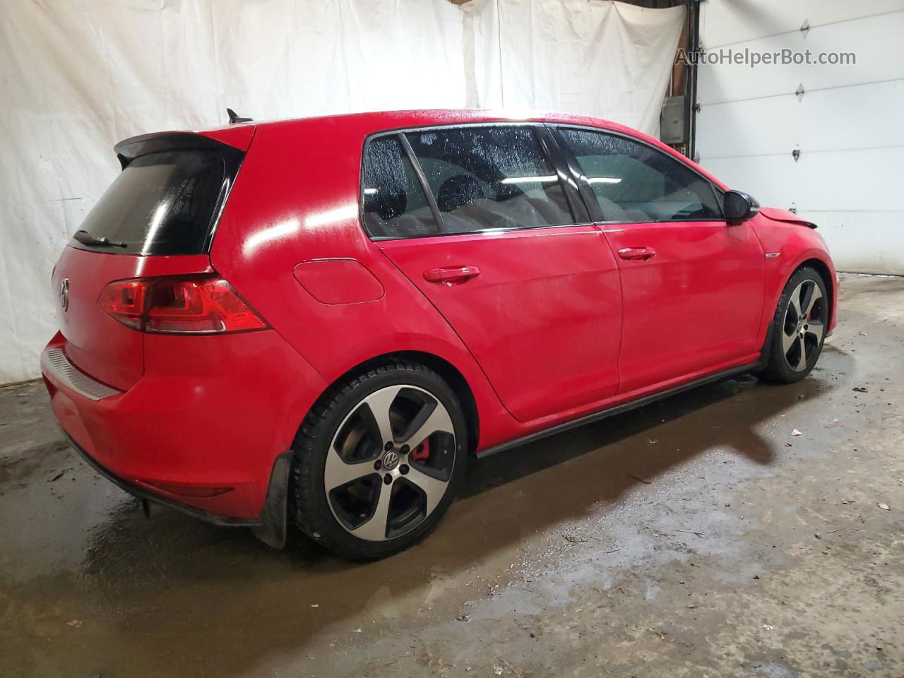 2016 Volkswagen Gti S/se Red vin: 3VW547AU5GM003100