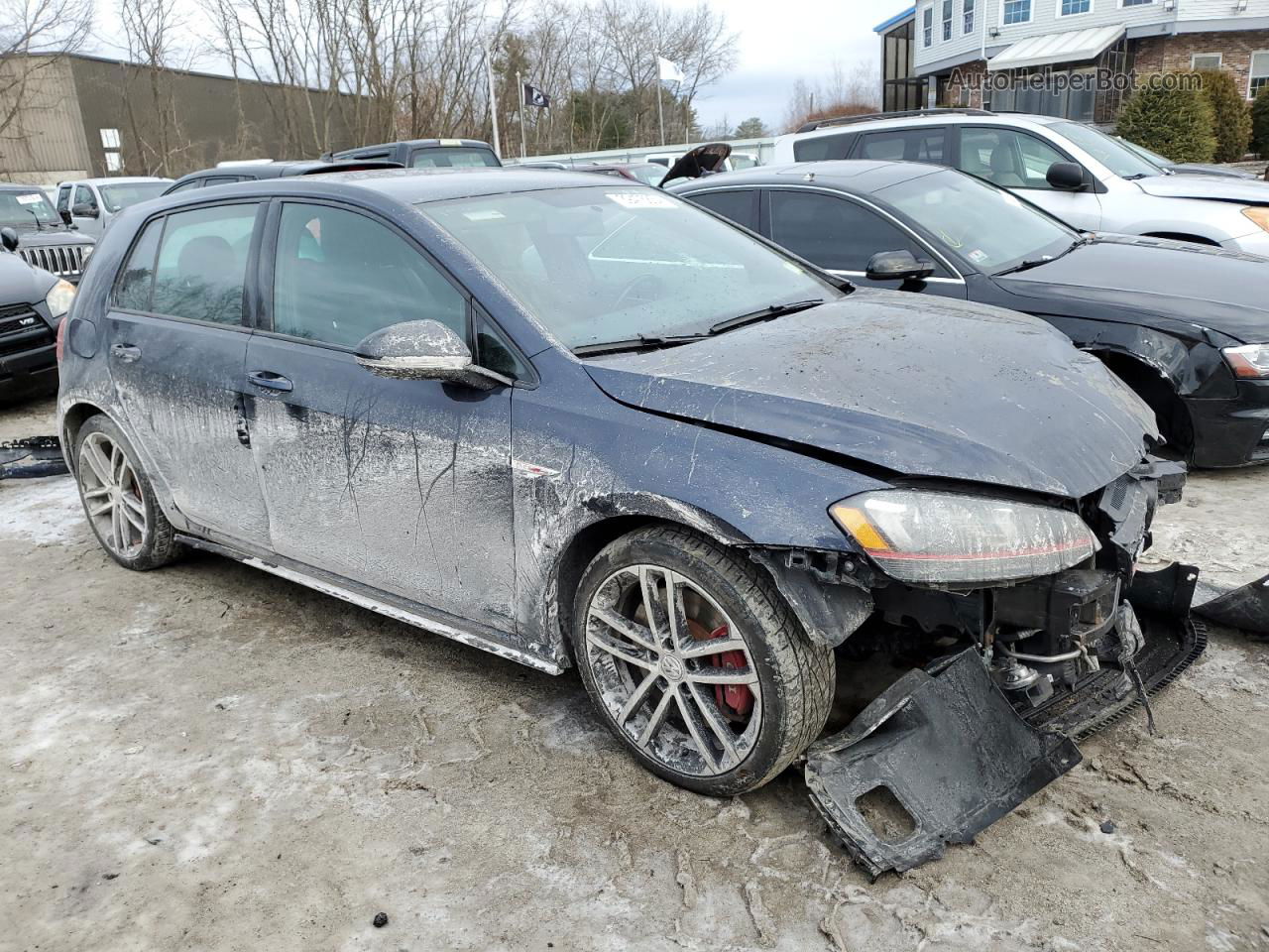 2017 Volkswagen Gti Sport Синий vin: 3VW547AU5HM002949