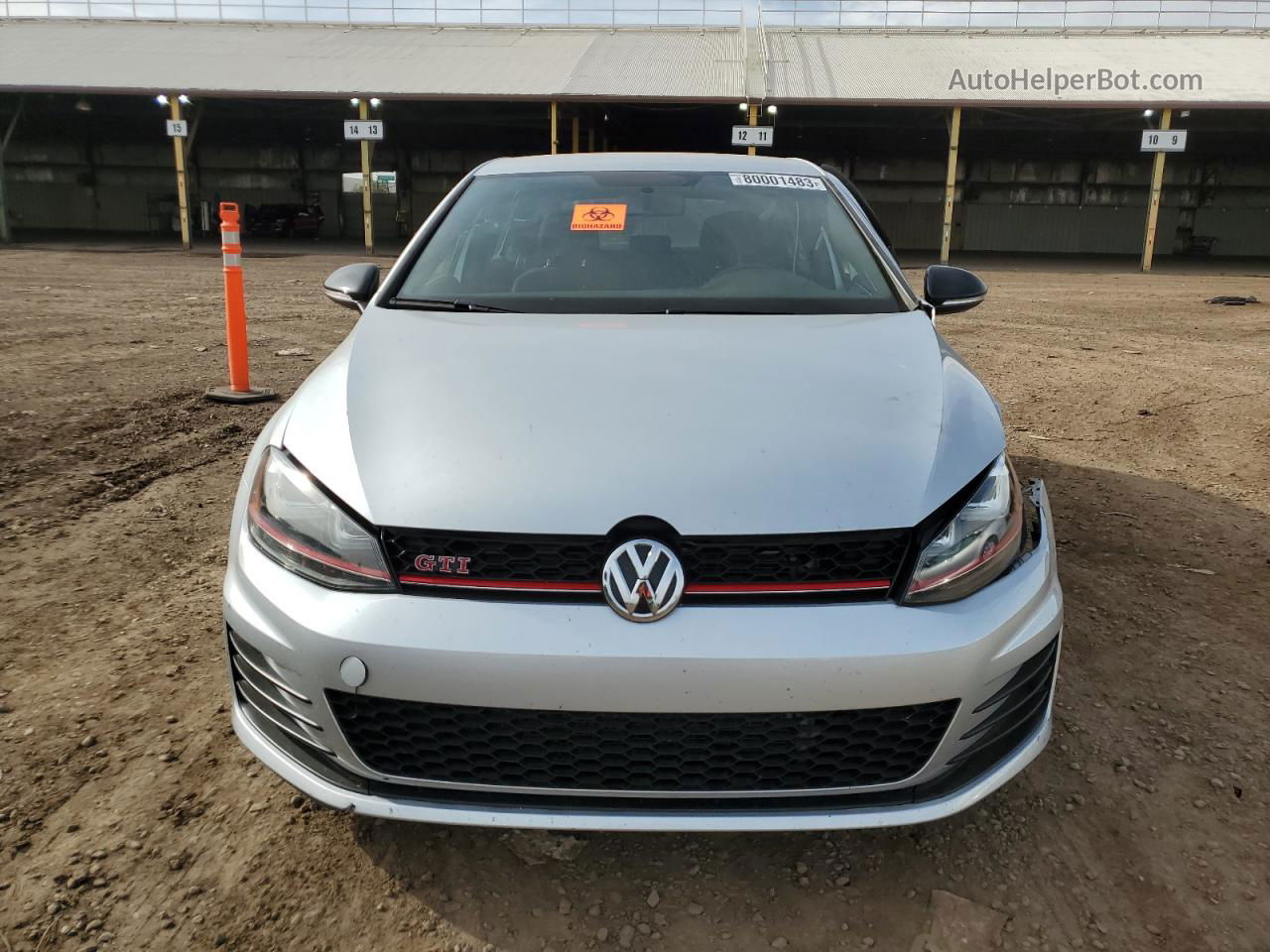 2017 Volkswagen Gti Sport Silver vin: 3VW547AU5HM024322