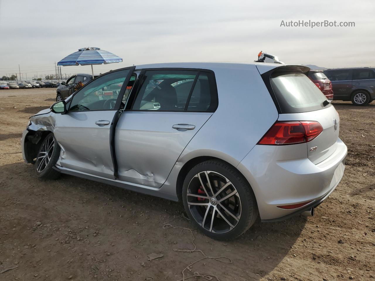 2017 Volkswagen Gti Sport Silver vin: 3VW547AU5HM024322