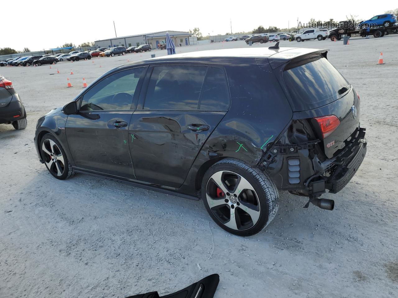 2017 Volkswagen Gti Sport Black vin: 3VW547AU5HM055568