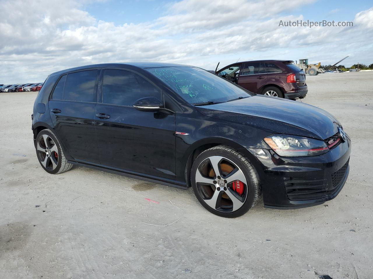 2017 Volkswagen Gti Sport Black vin: 3VW547AU5HM055568