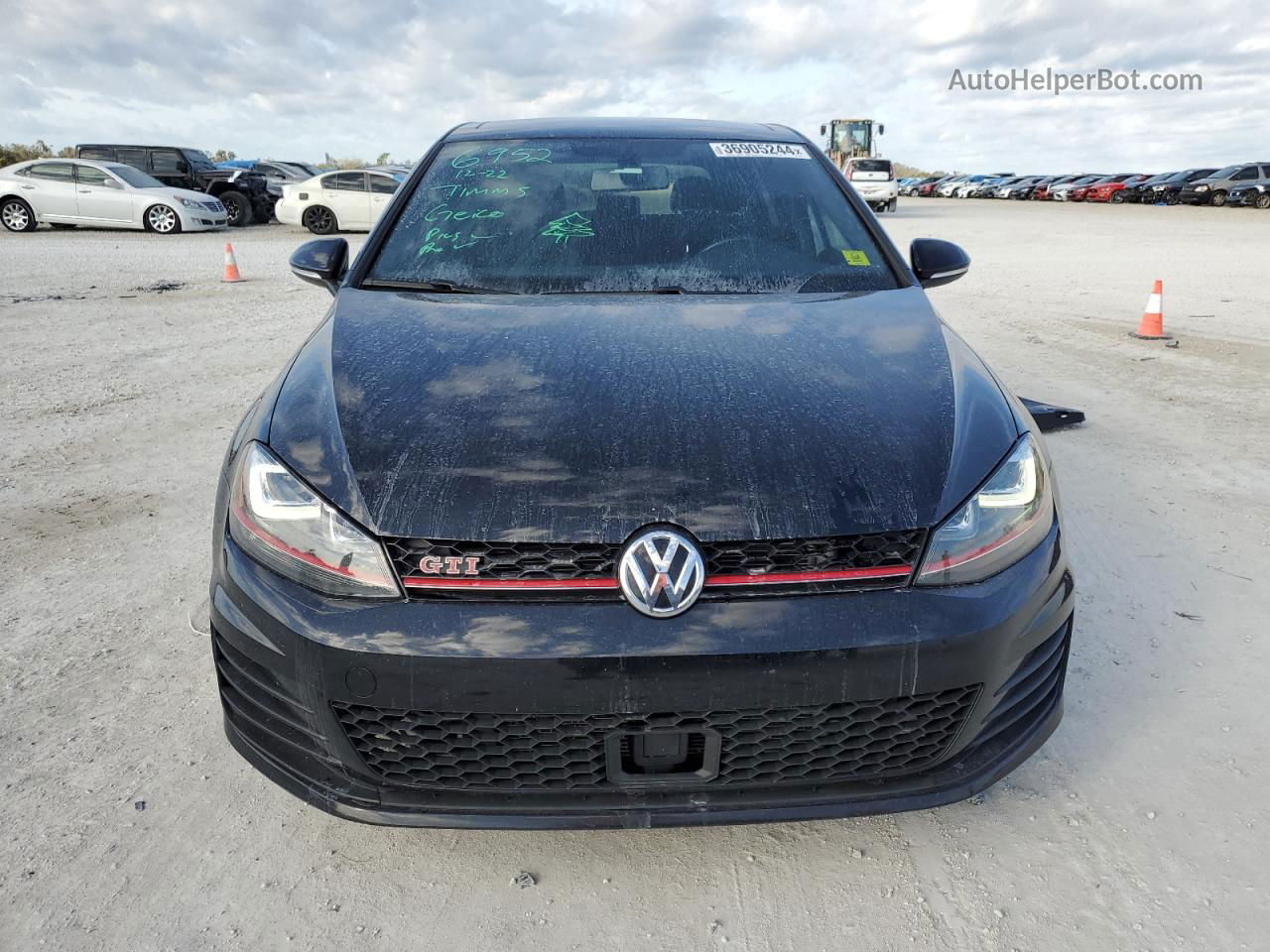 2017 Volkswagen Gti Sport Black vin: 3VW547AU5HM055568