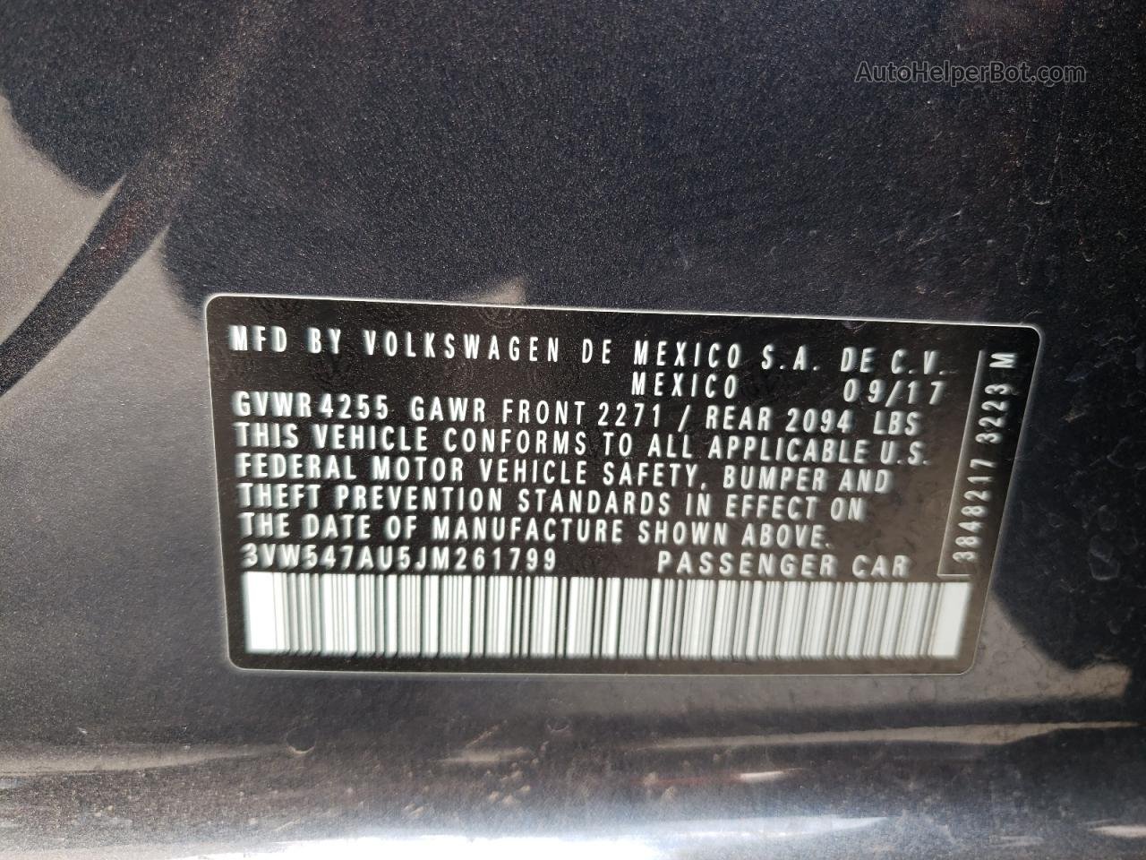 2018 Volkswagen Gti S Серый vin: 3VW547AU5JM261799