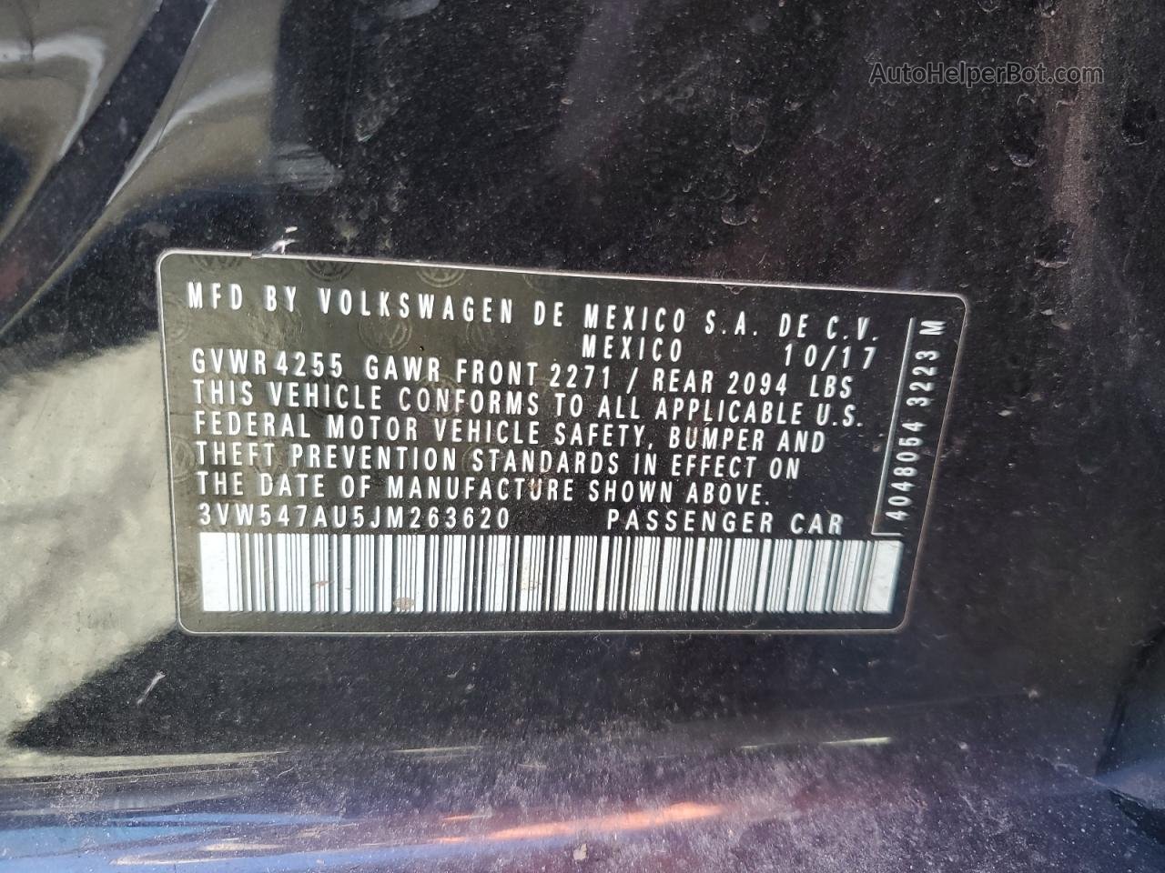 2018 Volkswagen Gti S Black vin: 3VW547AU5JM263620