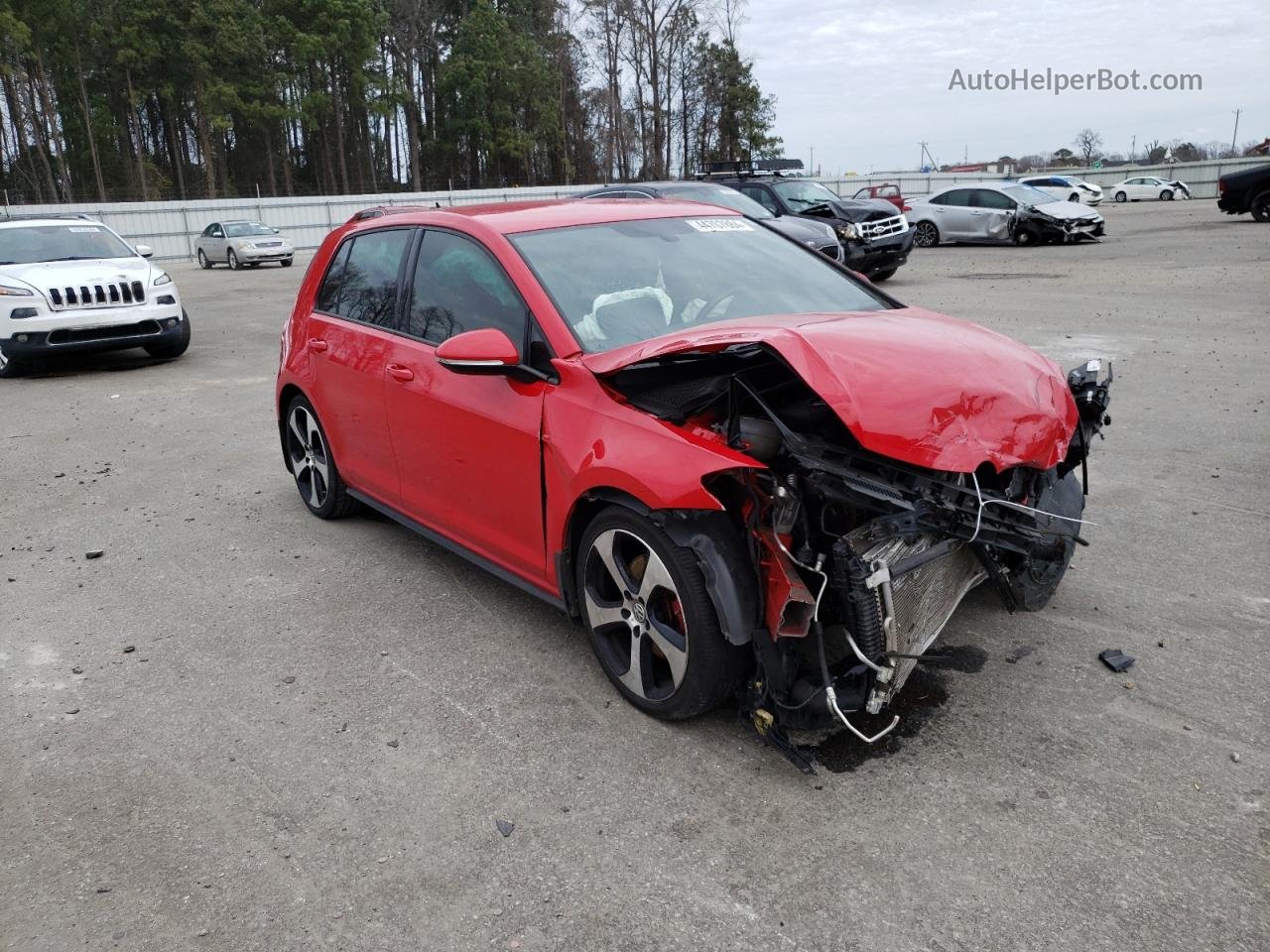 2018 Volkswagen Gti S Red vin: 3VW547AU5JM265805